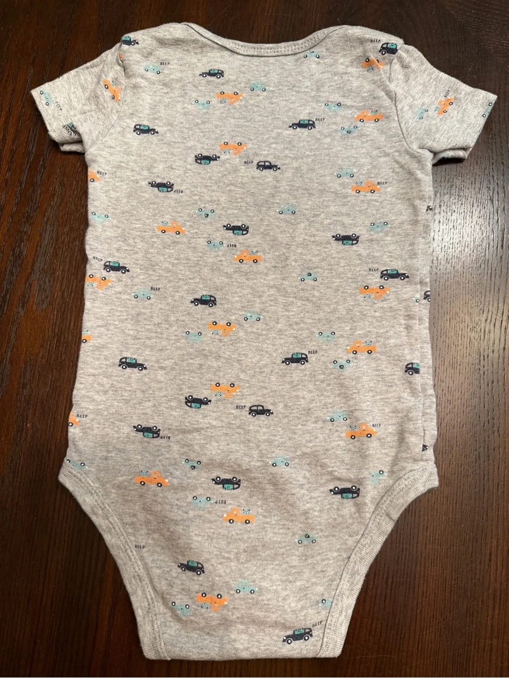 Lot of 4 Carter’s Boy Onesies Bundle 24 Months Cars Monster Striped Bodysuits